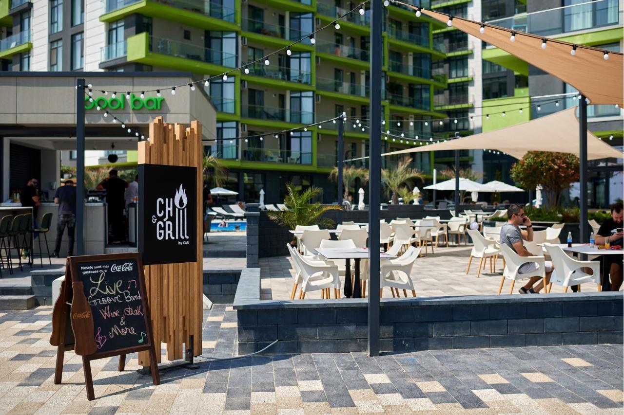 Nasty 24 Aparthotel Pool & Spa Mamaia Nord Năvodari Exteriör bild